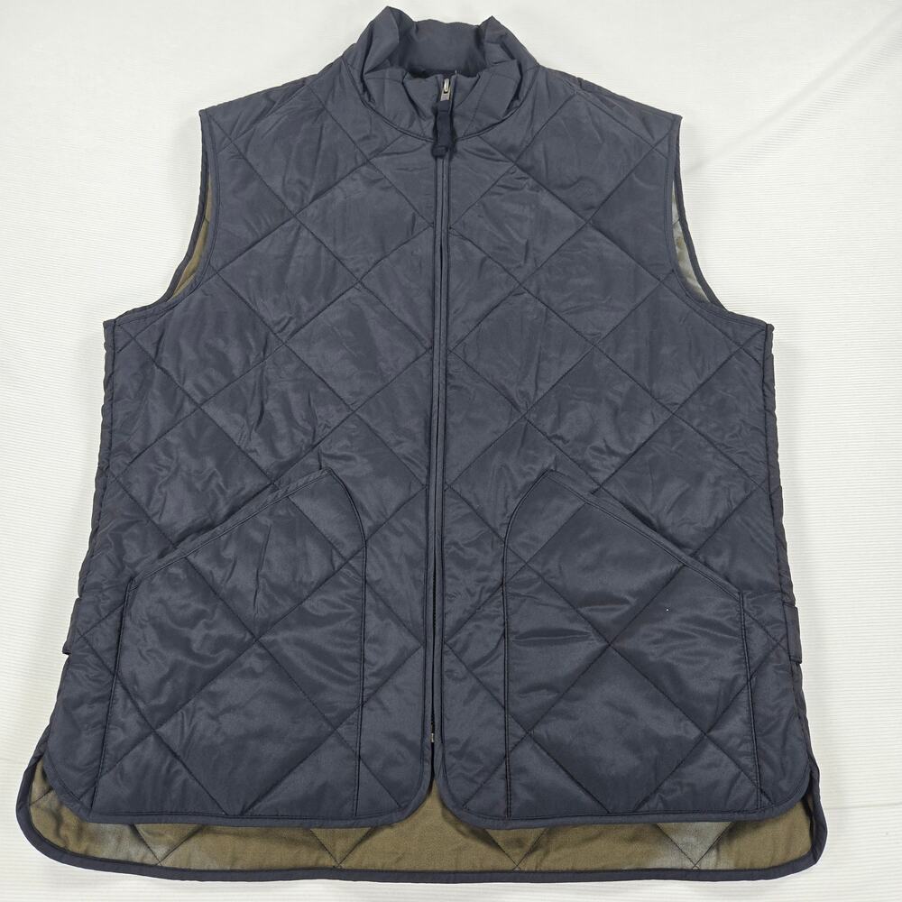 NWT J.Crew Black Quilted Walker Lightweight Casual Dressy Vest Men's Size Medium